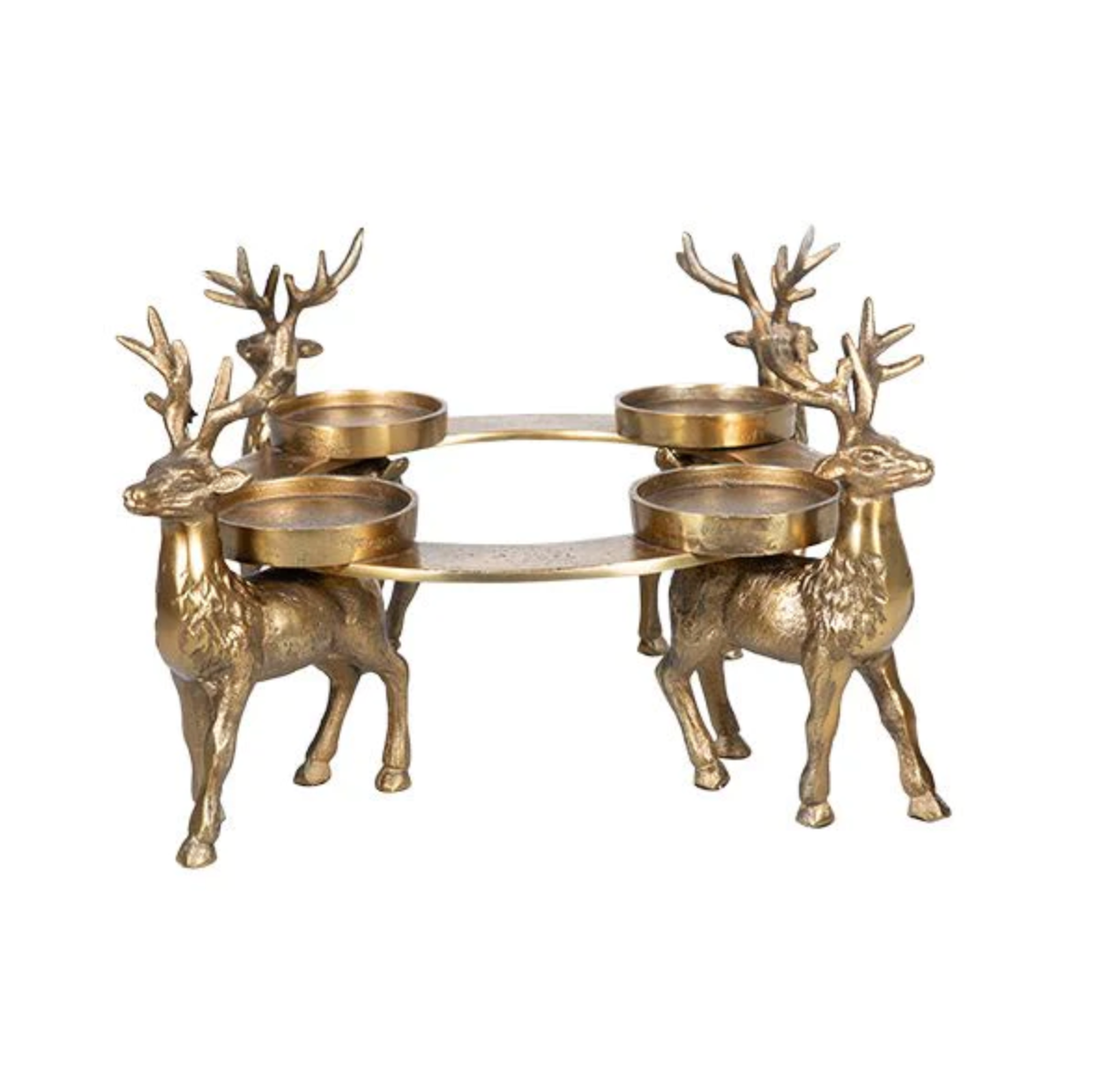 Prancer Reindeer Centrepiece - Gold