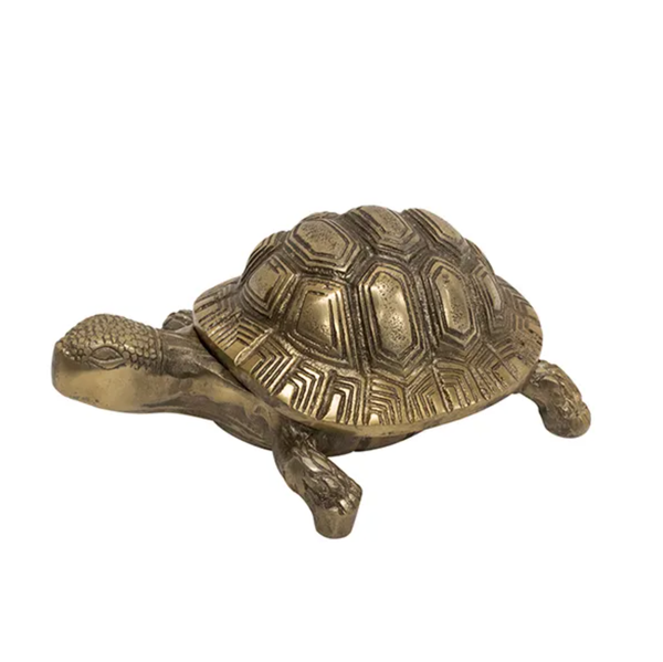 Antique Turtle Box - Gold