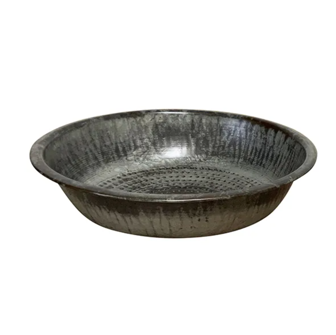 Beaten Metal Bowl - Dark