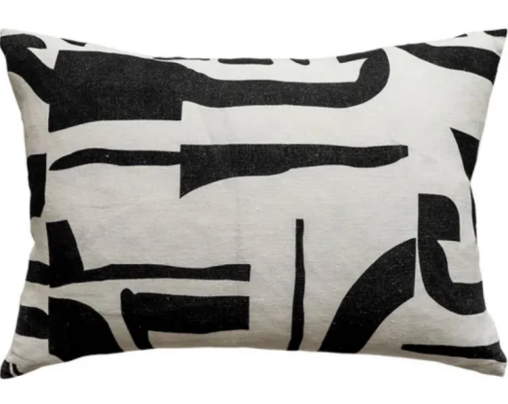 Isla Cushion - Black - 45x55