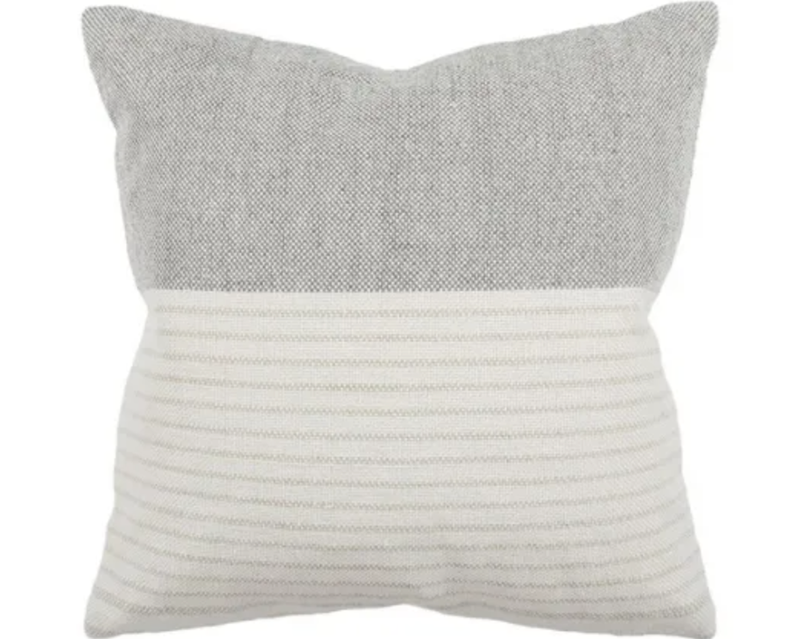 Willett Cushion - Grey & Almond - 50