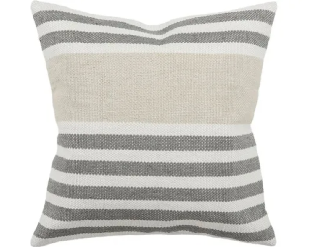 Corbett Cushion - Grey & Almond - 50