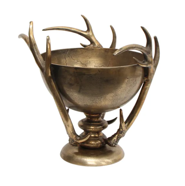 Antler Bowl - Antique Gold