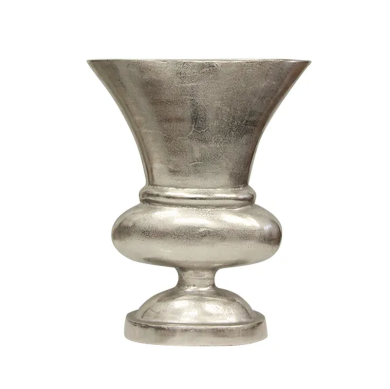 Flat Urn Base - Brushed Silver - Large