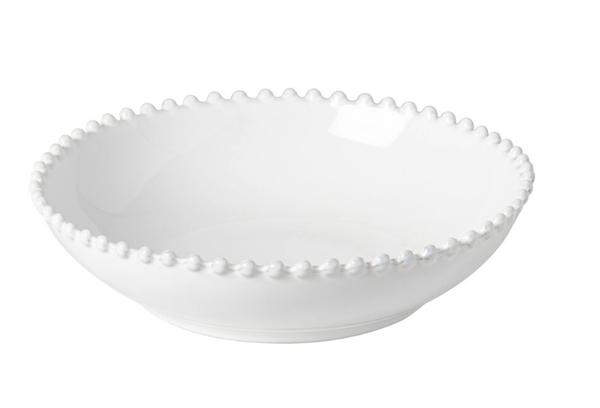 Pearl Pasta Plate-white