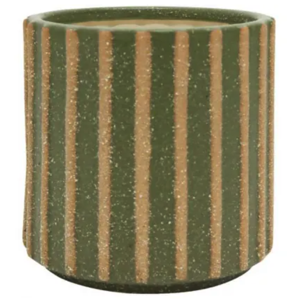 Sunny Ceramic Planter - Moss