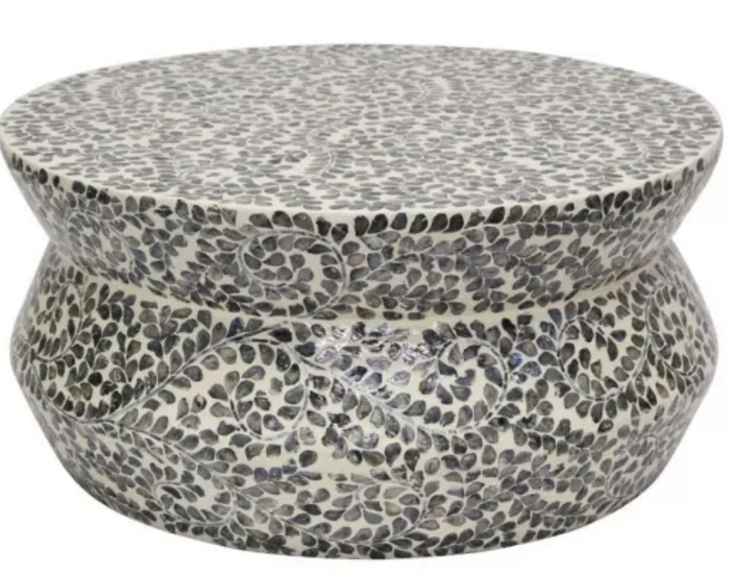 Swirl Capiz Shell Coffee Table