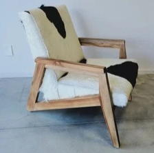 Cowhide chair