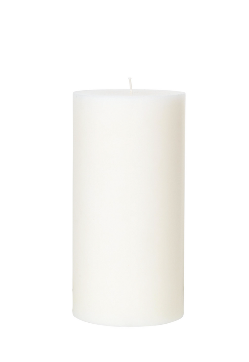 Stearin Candle - Pure White - 10 x 20cm