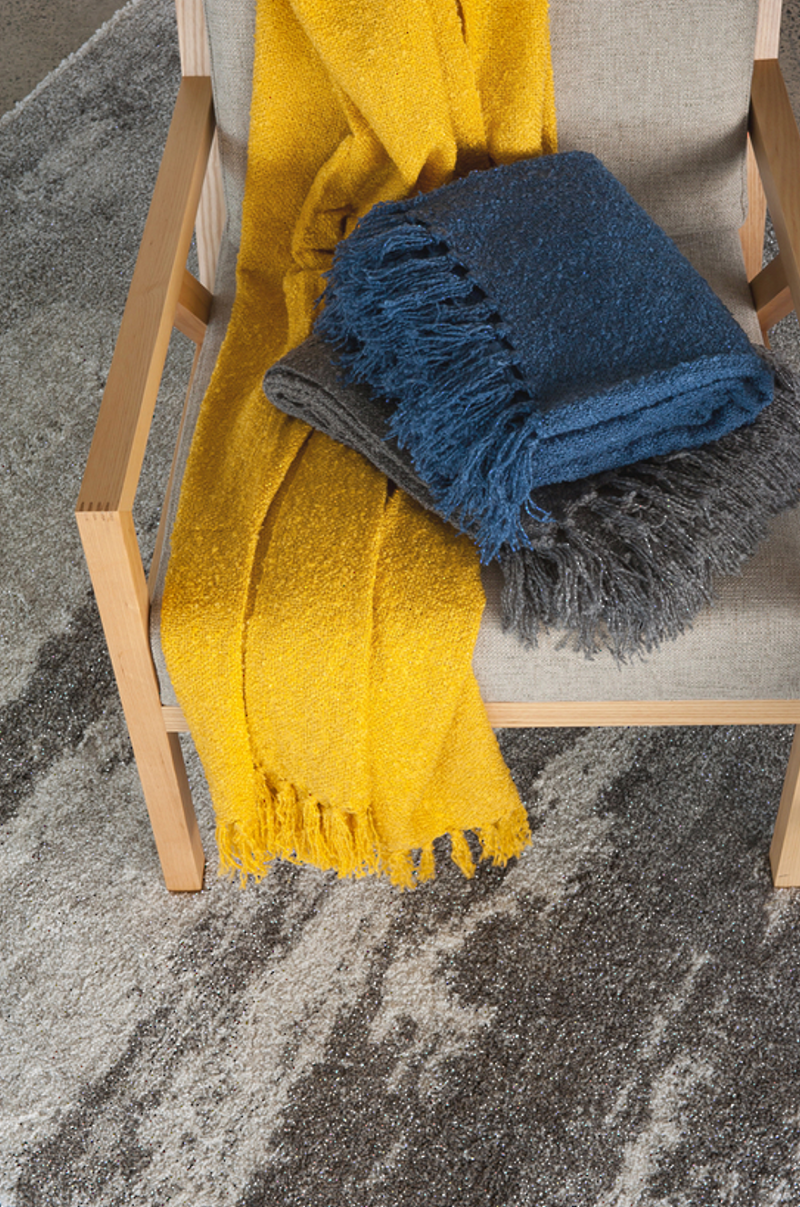 Boucle Throw - Golden Yellow - 130x150