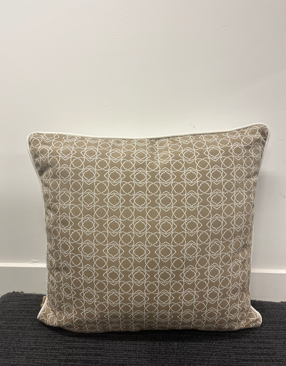 Outdoor Cushion - Khaki & Ivory - 45