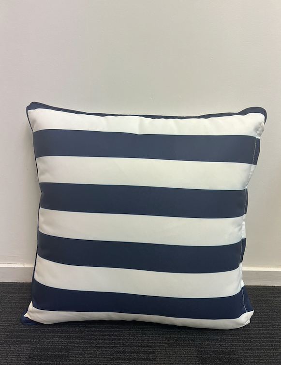 Outdoor Cushion - Navy Stripe - 50