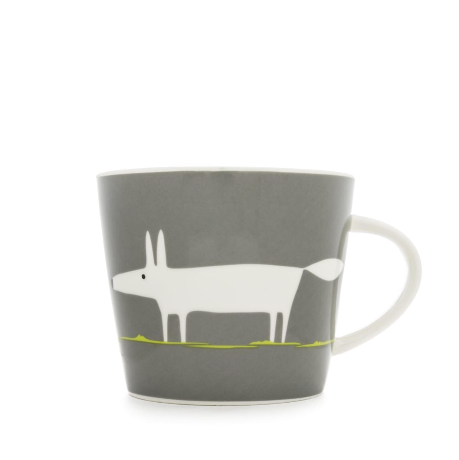 Mr Fox Mug - Charcoal & Lime