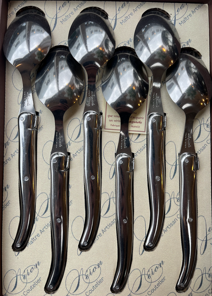 Laguiole Dessert Spoons - Stainless Steel - Set of 6