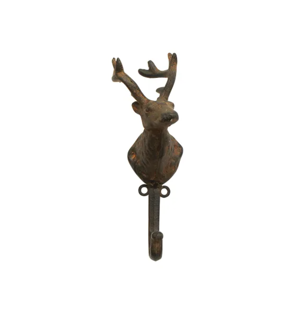 Deer Head Hook - Rustic Brown