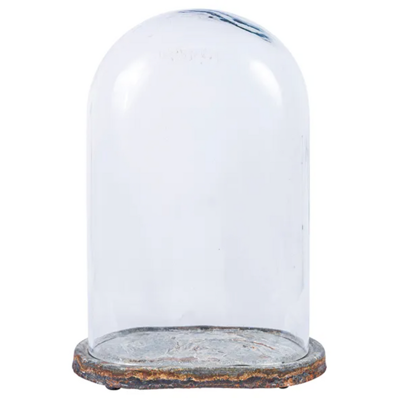 Dome on Oval Base - Aged Zinc