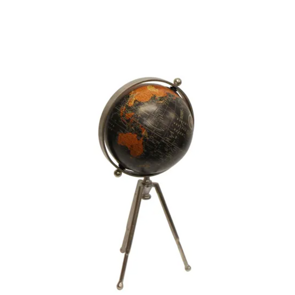 Black Globe on Tripod - Small