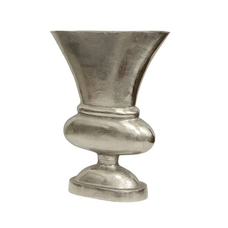 Flat Urn Base - Brushed Silver - Large