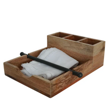 Ploughmans Serviette & Condiment Holder - Natural