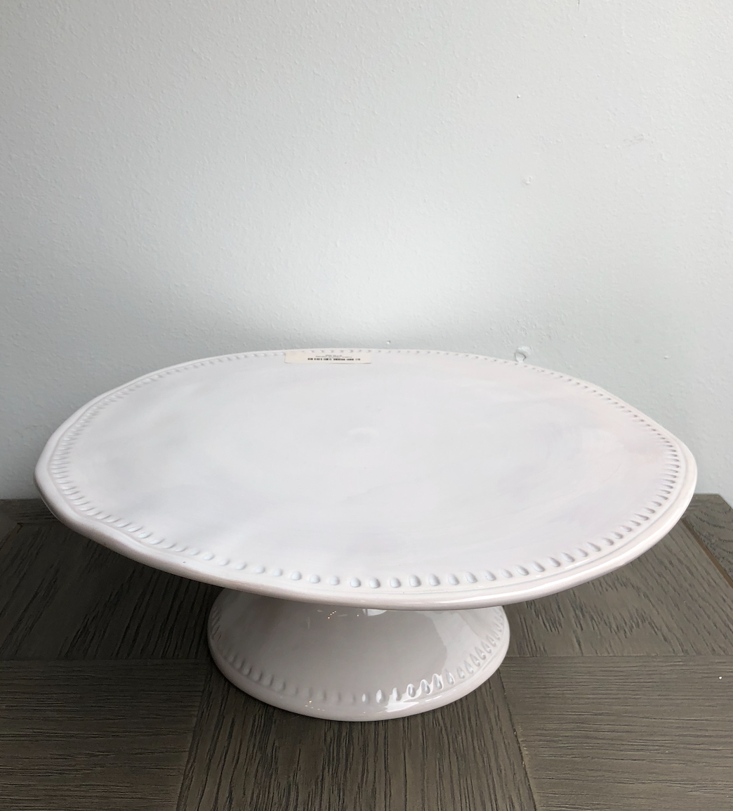 Ceramic Cake Stand - White