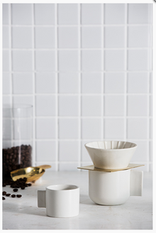 ZAKKIA Tab Espresso Mug - White