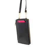 Italian Leather Phone Holder - Black