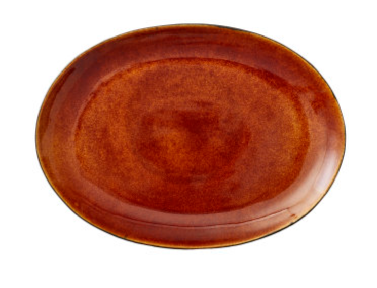 Bitz Platter 45cm Amber