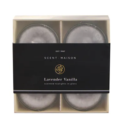Set 4 Tealights Lavendar Vanilla