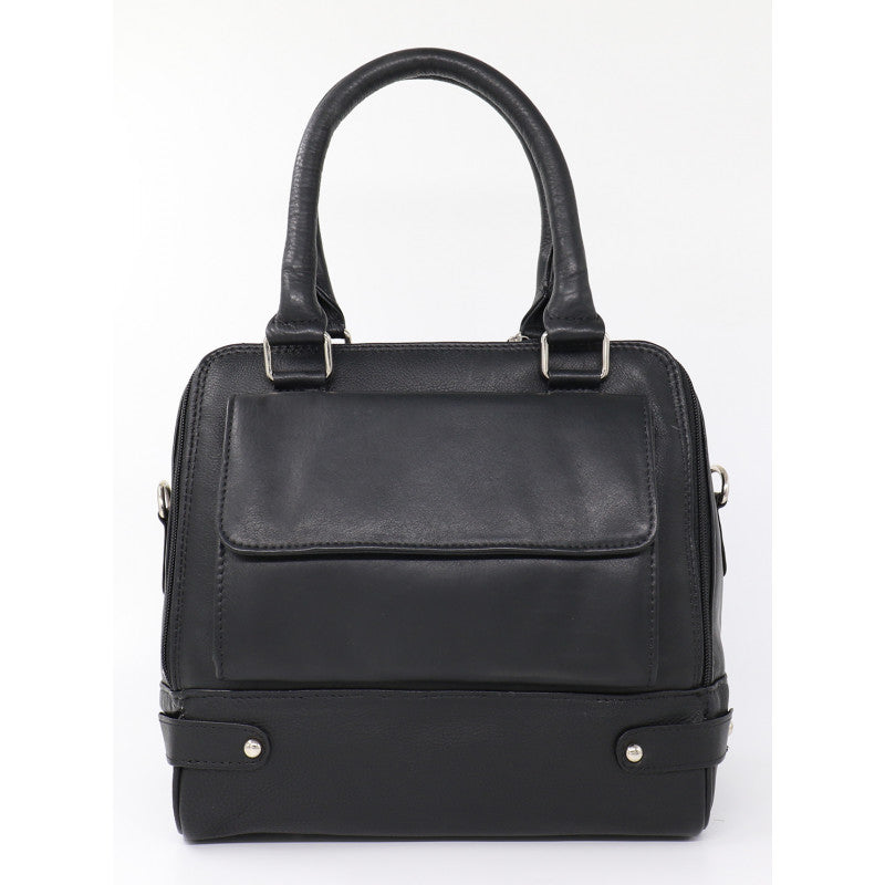 Janelle Leather Handbag - Black