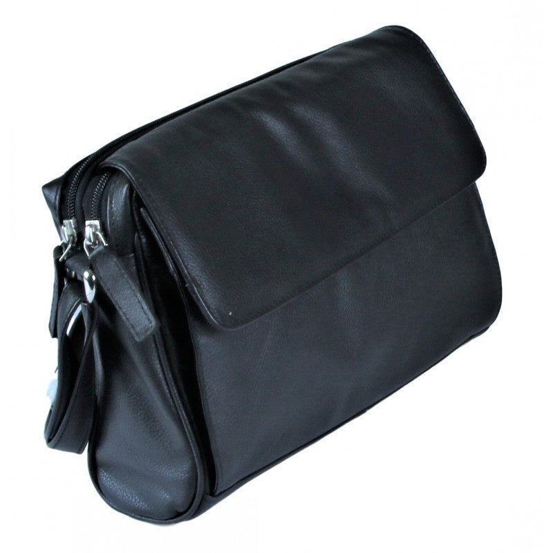 Julia - Leather Handbag - Navy
