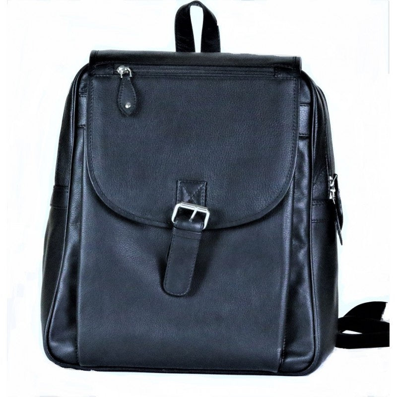 Leather Backpack - Black