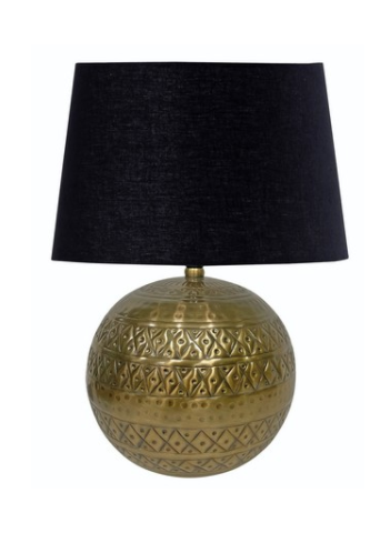 Table Lamp and Shade Brass