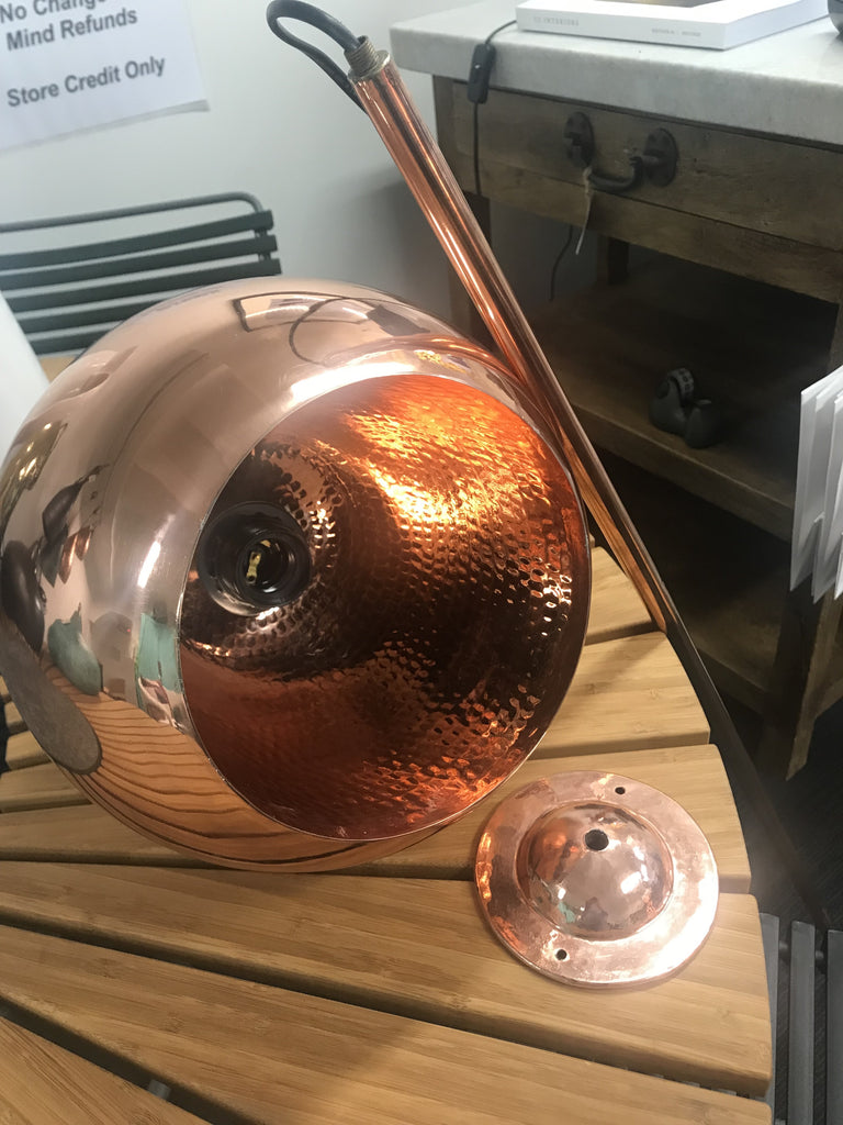 Copper Globe Pendant