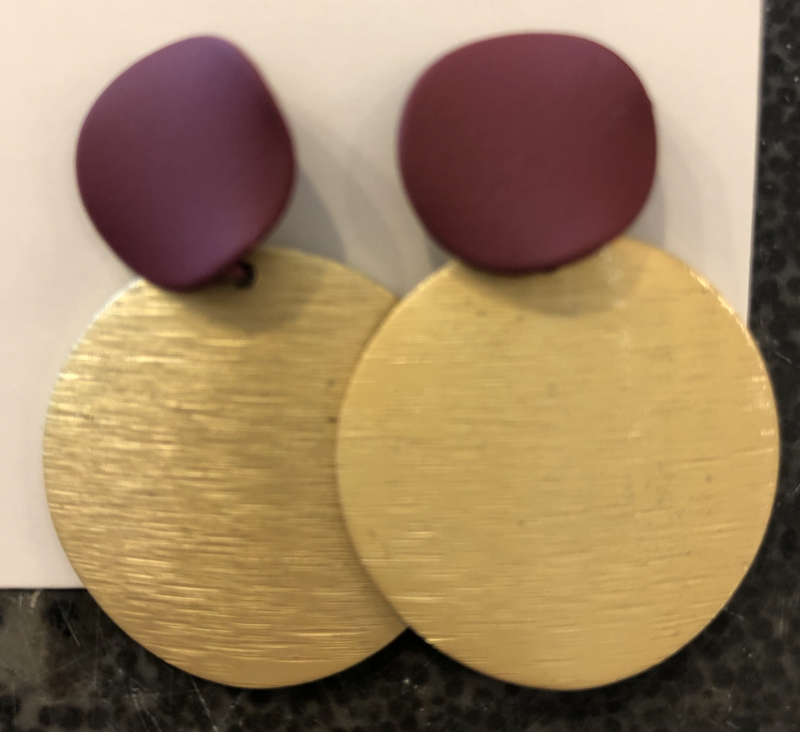 Teri Earrings Maroon