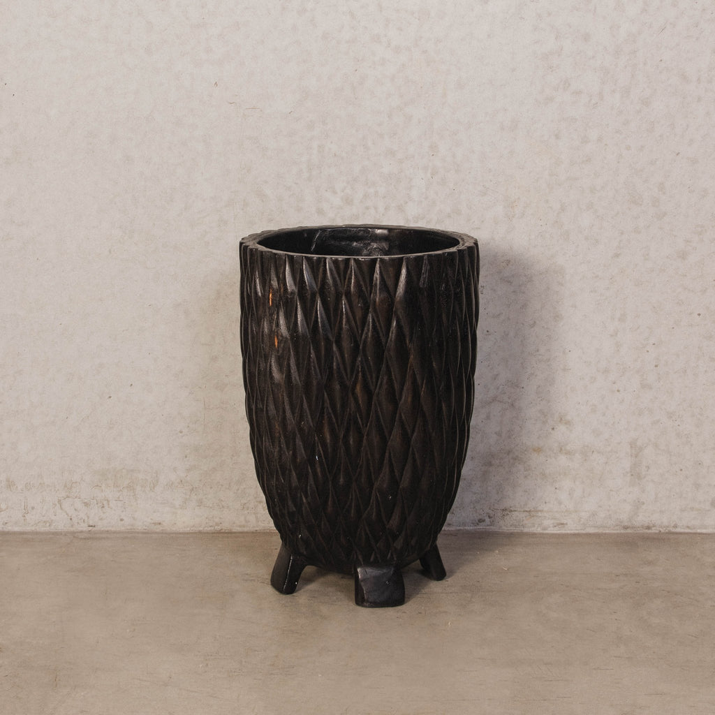 Footed Black Pot