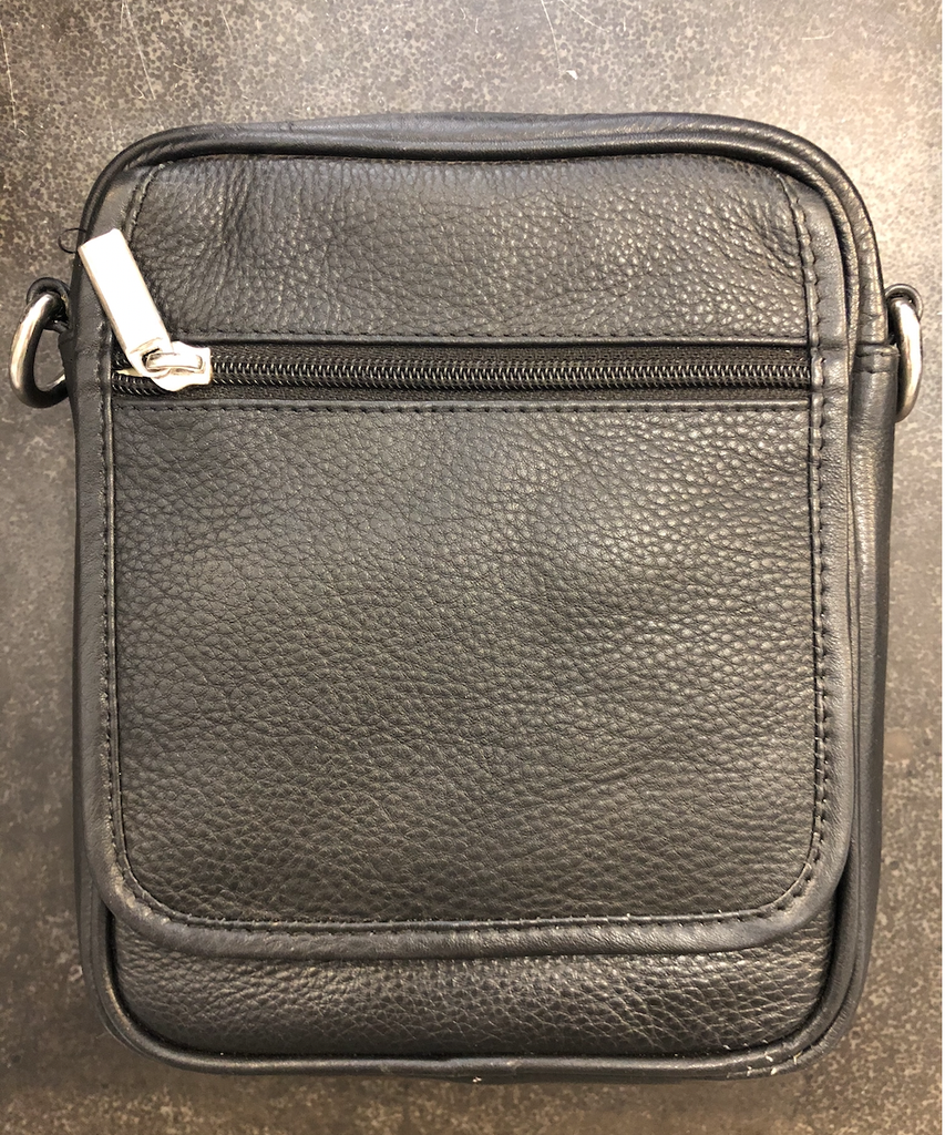 Jahleh Leather Compact Handbag - Black