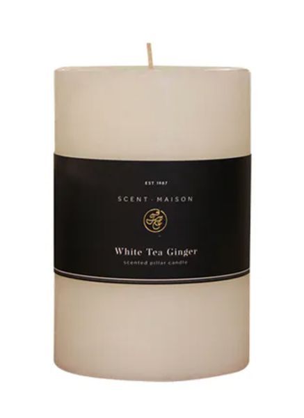 Pillar Candle White Tea and Ginger