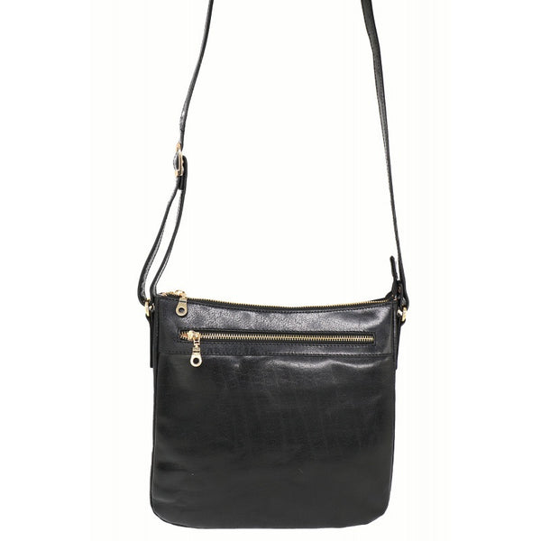 Serena - Italian Leather Handbag - Black